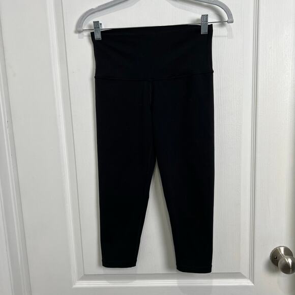 Lot of Girls Ivivva Leggings Black Floral Navy/Reversible Girl's Size 12 - Picture 5 of 11